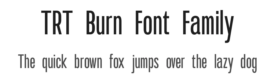 TRT Burn Font Family by truetype — Display Font