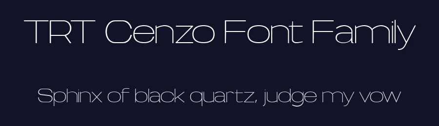 TRT Cenzo Font Family by truetype — Display Font — thumbnail 2