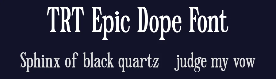 TRT Epic Dope Font by truetype — Decorative Font — thumbnail 2