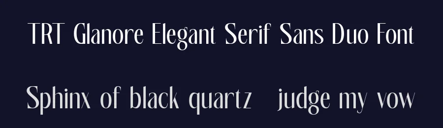 TRT Glanore Elegant Serif Sans Duo Font by truetype — Serif Font — thumbnail 2