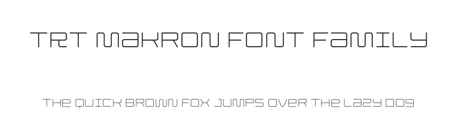 TRT Makron Font Family by truetype — Decorative Font