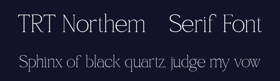 TRT Northem – Serif Font by truetype — Serif Font — thumbnail 2