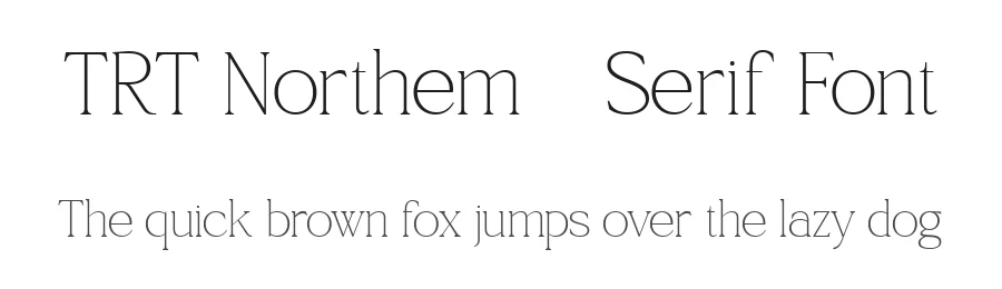 TRT Northem – Serif Font by truetype — Serif Font