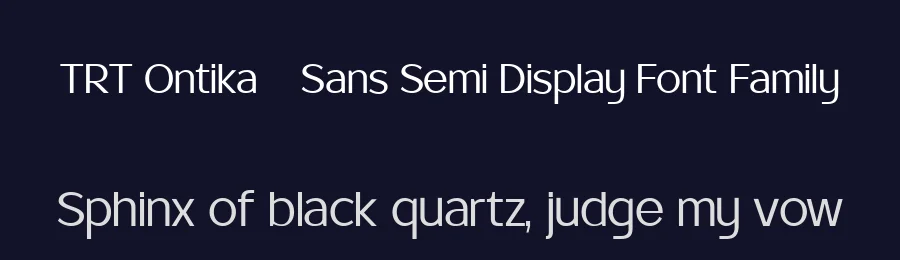 TRT Ontika – Sans Semi Display Font Family by truetype — Sans Serif Font — thumbnail 2