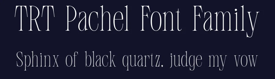 TRT Pachel Font Family by truetype — Serif Font — thumbnail 2