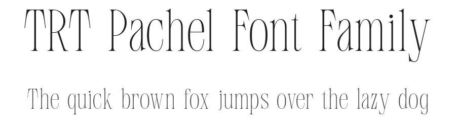 TRT Pachel Font Family by truetype — Serif Font