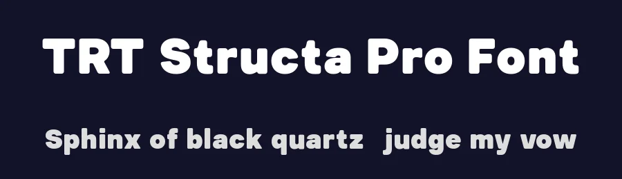 TRT Structa Pro Font by truetype — Display Font — thumbnail 2