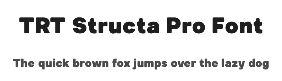 TRT Structa Pro Font by truetype — Display Font