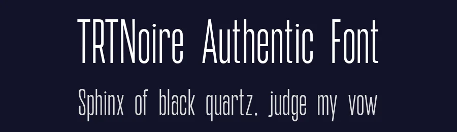 TRTNoire Authentic Font by truetype — Decorative Font — thumbnail 2