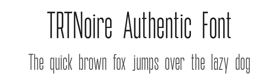 TRTNoire Authentic Font by truetype β Decorative Font