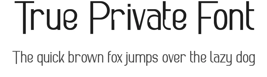 True Private Font by CalligraphyFonts.net — Serif Font