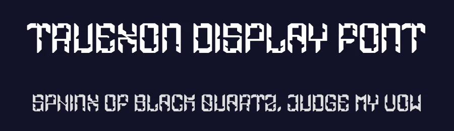 Truexon Display Font by Dhabee — Display Font — thumbnail 2