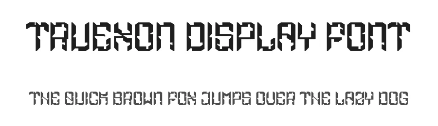 Truexon Display Font by Dhabee — Display Font