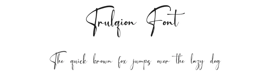 Trulqion Font by Denustudios — Script Handwritten Font