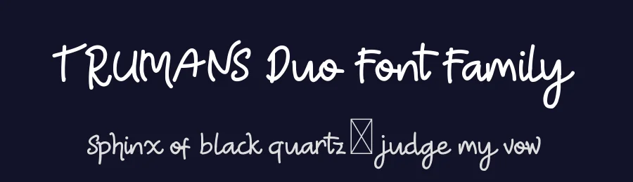 TRUMANS Duo Font Family by edricstudio — Serif Font — thumbnail 2