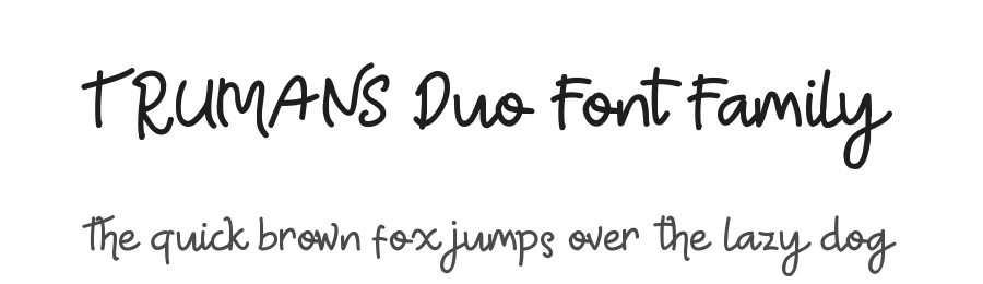 TRUMANS Duo Font Family by edricstudio β Serif Font