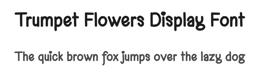 Trumpet Flowers Display Font by andikastudio — Script Handwritten Font