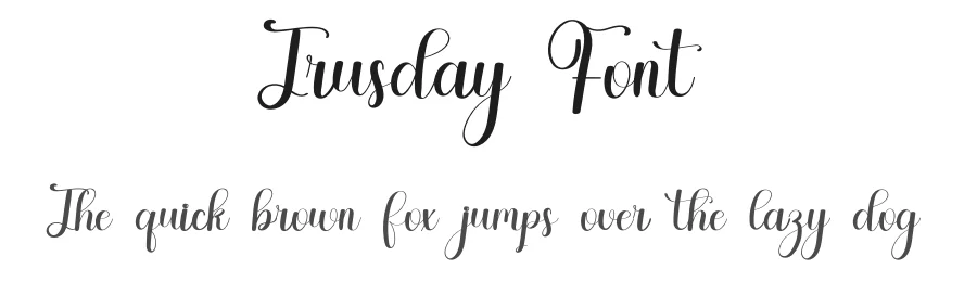 Trusday Font by inermediaSTUDIO — Script Handwritten Font