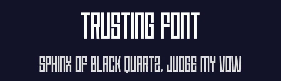 Trusting Font by Craftedtype — Decorative Font — thumbnail 2