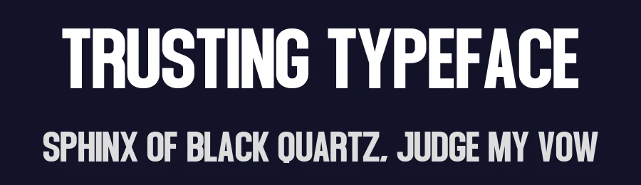 Trusting Typeface by Craftedtype — Decorative Font — thumbnail 2