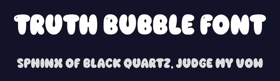 Truth Bubble Font by Siapgraph — Display Font — thumbnail 2
