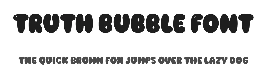 Truth Bubble Font by Siapgraph — Display Font