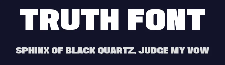 Truth Font by Funtype — Display Font — thumbnail 2
