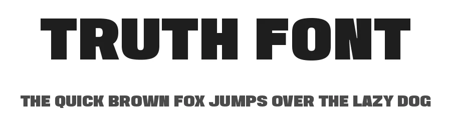 Truth Font by Funtype — Display Font