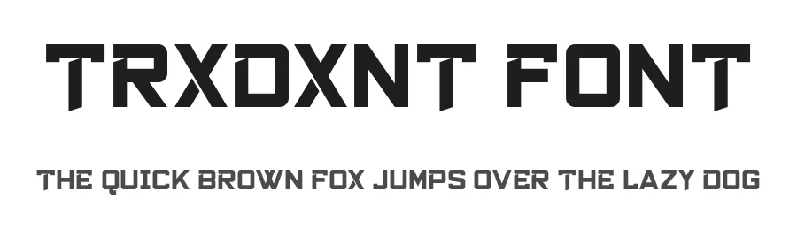 Trxdxnt Font by Chequered Ink — Display Font