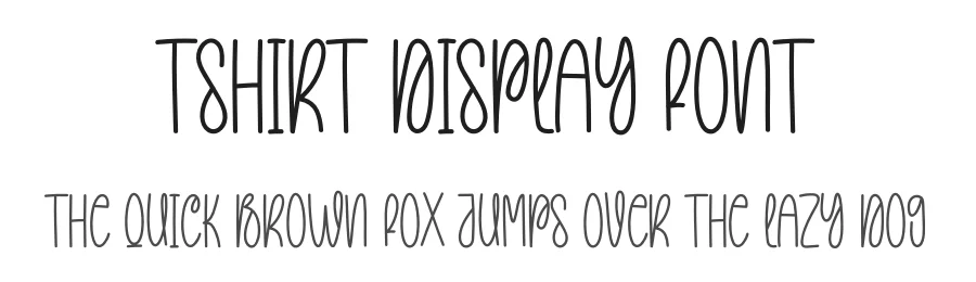 Tshirt Display Font by creativeletter — Display Font