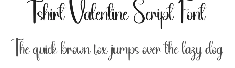 Tshirt Valentine Script Font by andikastudio — Script Handwritten Font