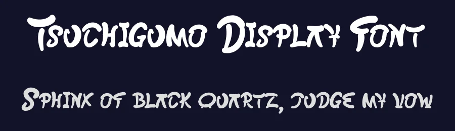 Tsuchigumo Display Font by Dhabee — Decorative Font — thumbnail 2