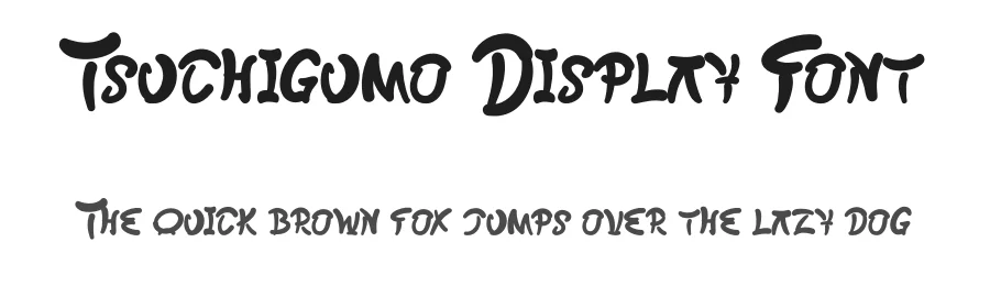Tsuchigumo Display Font by Dhabee — Decorative Font