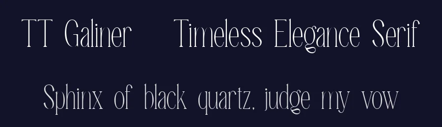 TT Galiner – Timeless Elegance Serif by truetype — Serif Font — thumbnail 2