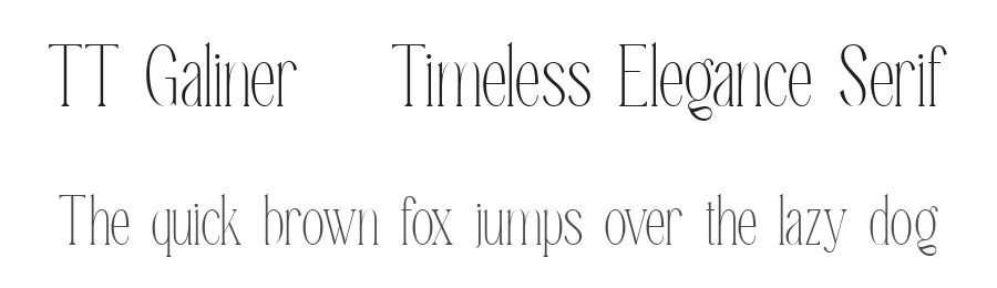 TT Galiner – Timeless Elegance Serif by truetype — Serif Font