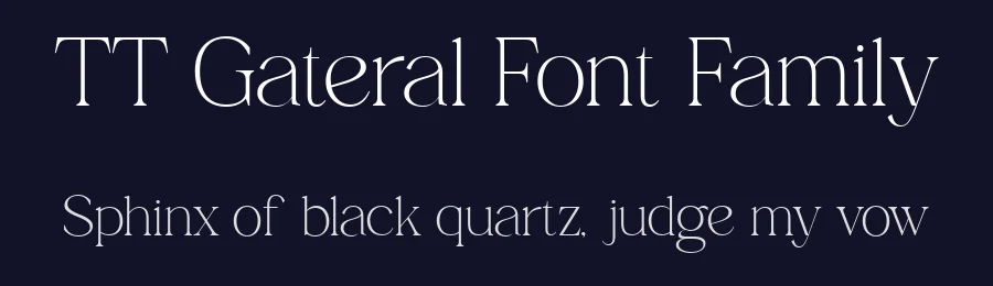 TT Gateral Font Family by truetype — Serif Font — thumbnail 2