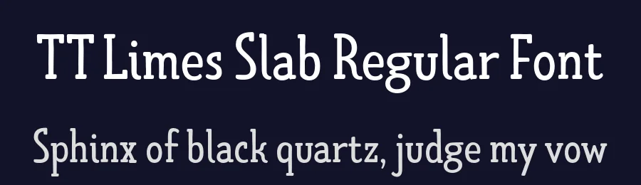 TT Limes Slab Regular Font by TYPETYPE — Slab Serif Font — thumbnail 2