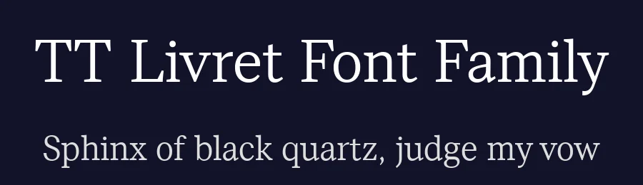 TT Livret Font Family by TYPETYPE — Serif Font — thumbnail 2