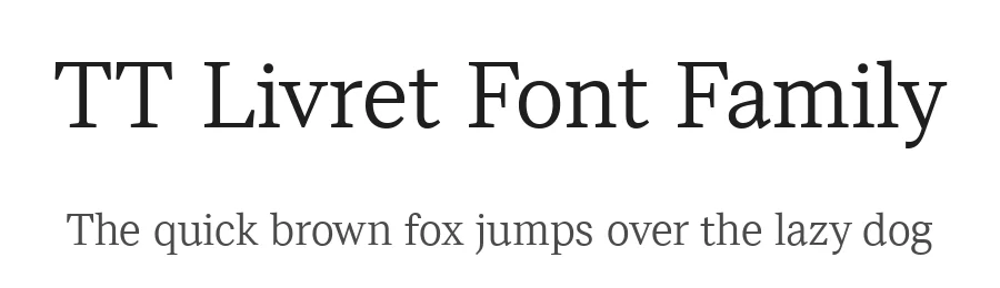 TT Livret Font Family by TYPETYPE — Serif Font