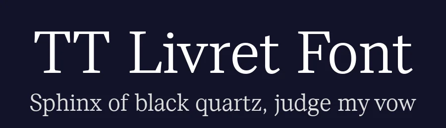 TT Livret Font by TypeType Foundry — Display Font — thumbnail 2