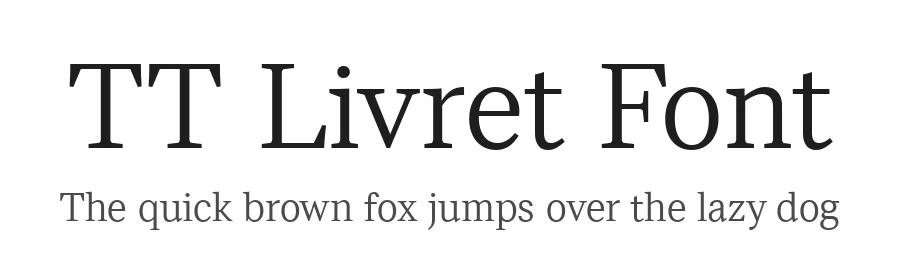 TT Livret Font by TypeType Foundry — Display Font
