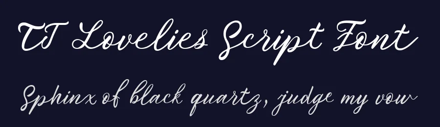 TT Lovelies Script Font by TypeType Foundry — Script Handwritten Font — thumbnail 2