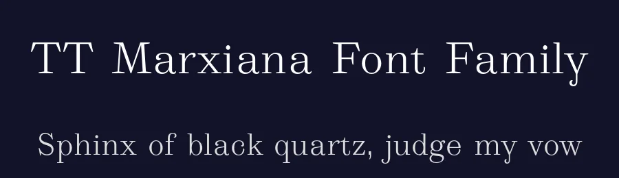 TT Marxiana Font Family by TYPETYPE — Serif Font — thumbnail 2