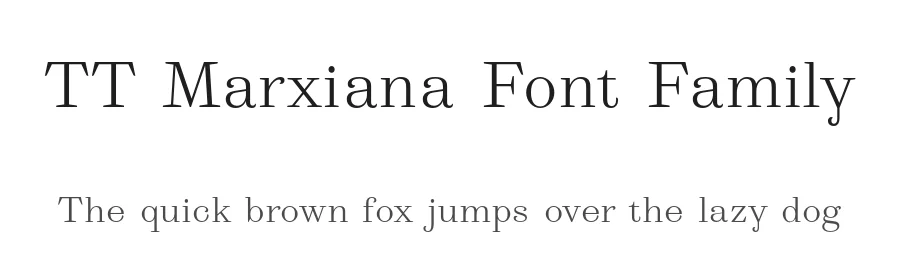 TT Marxiana Font Family by TYPETYPE — Serif Font