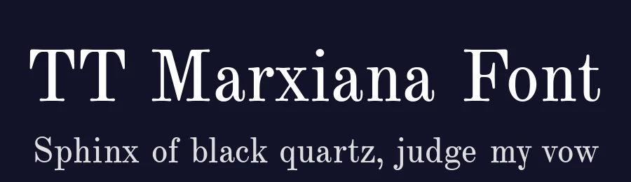 TT Marxiana Font by TypeType Foundry — Sans Serif Font — thumbnail 2