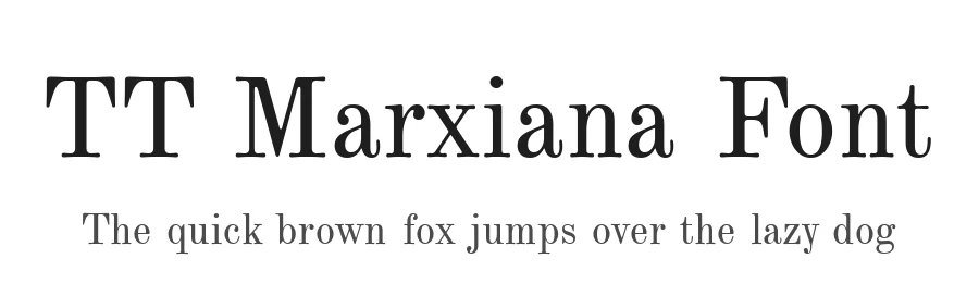 TT Marxiana Font by TypeType Foundry — Sans Serif Font