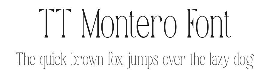 TT Montero Font by truetype β Decorative Font