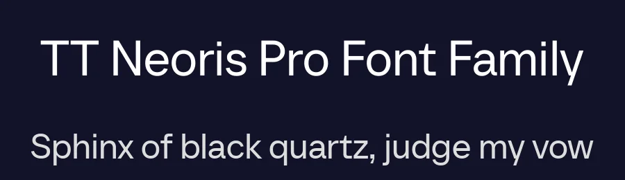 TT Neoris Pro Font Family by TYPETYPE — Sans Serif Font — thumbnail 2
