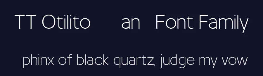 TT Otilito – Sans Font Family by truetype — Sans Serif Font — thumbnail 2