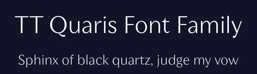 TT Quaris Font Family by TYPETYPE — Sans Serif Font — thumbnail 2